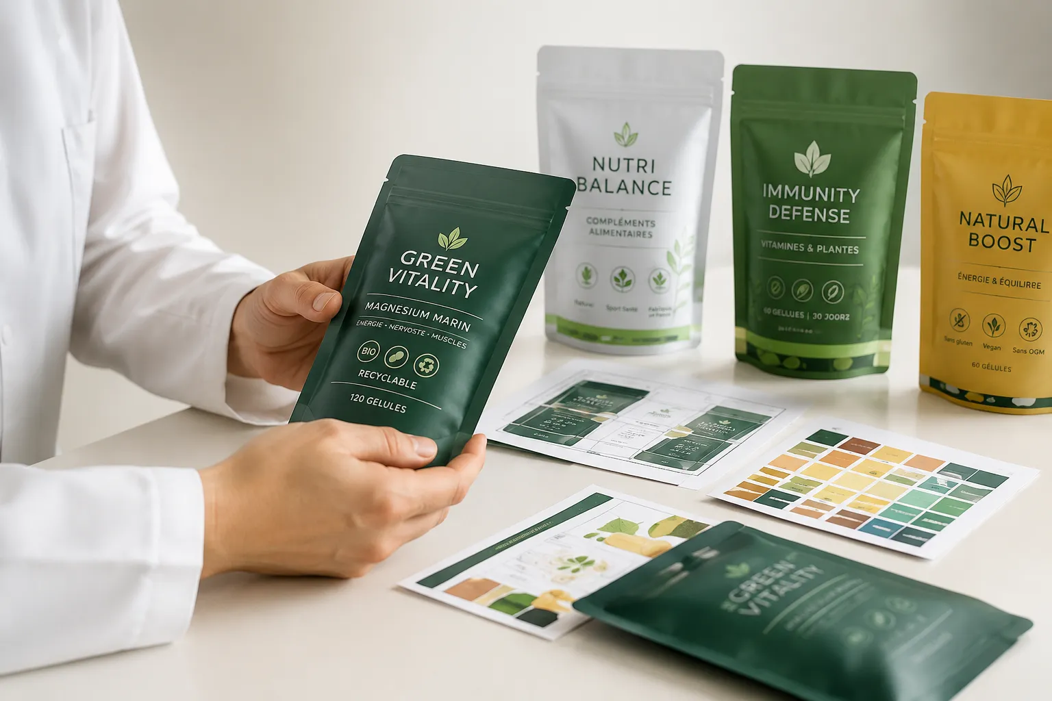 Accompagnement packaging compléments alimentaires