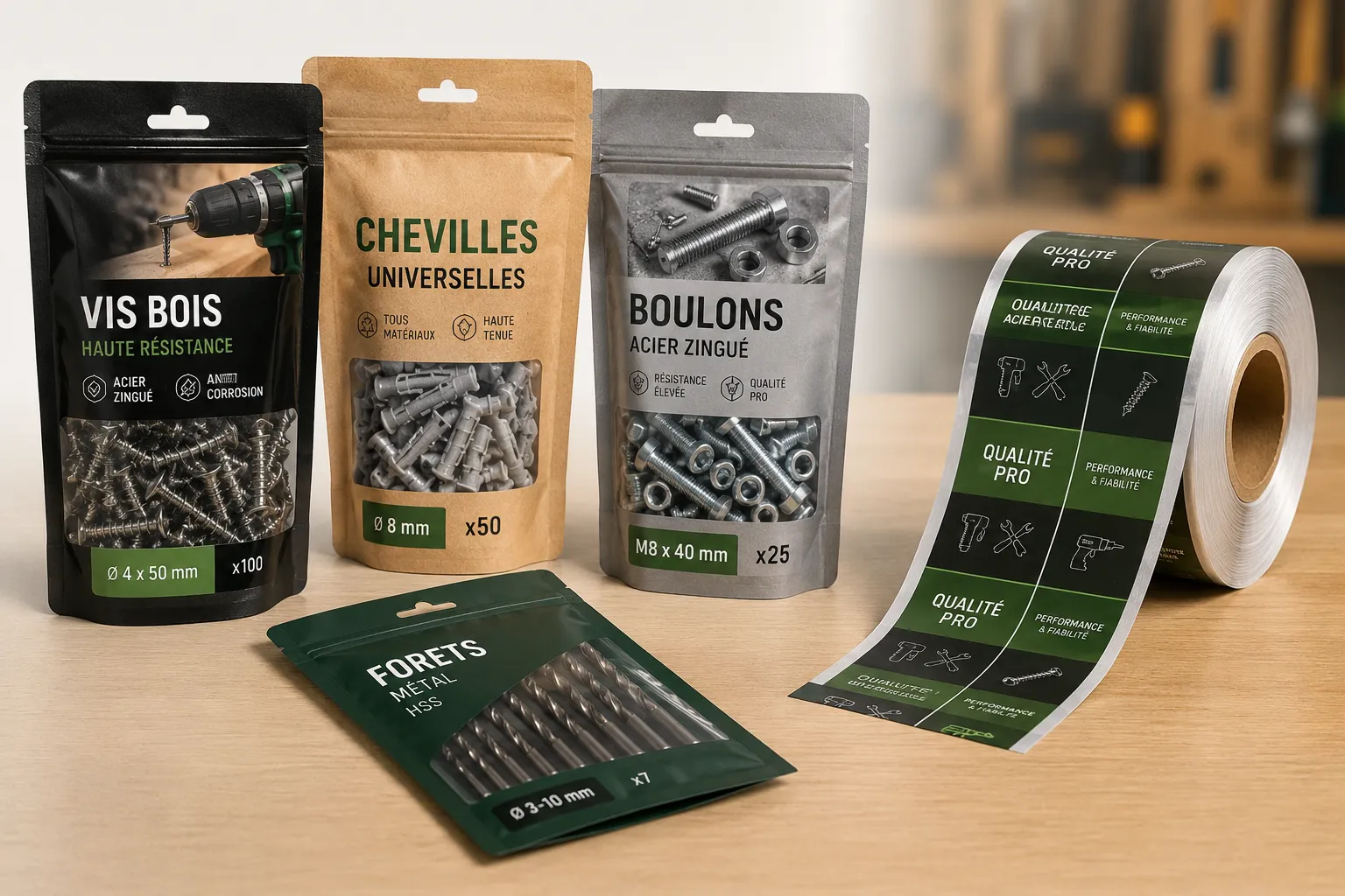 Formats d’emballages pour bricolage