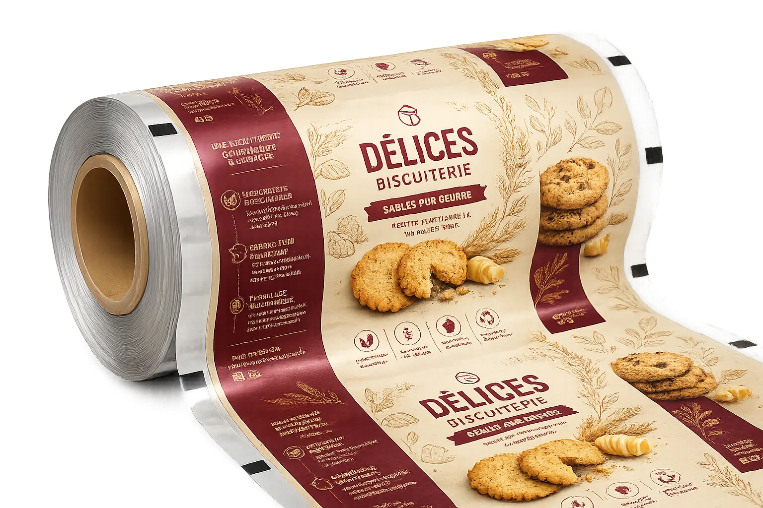 Film d’emballage confiserie et biscuits