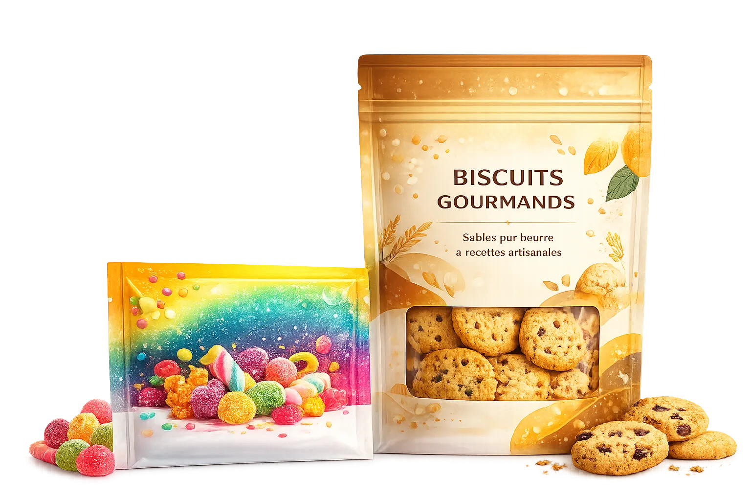Sachet plat pour biscuits