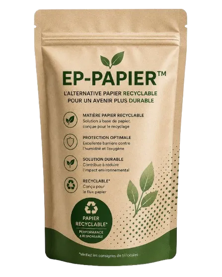 Sachet Doypack EP-PAPIER en papier recyclable