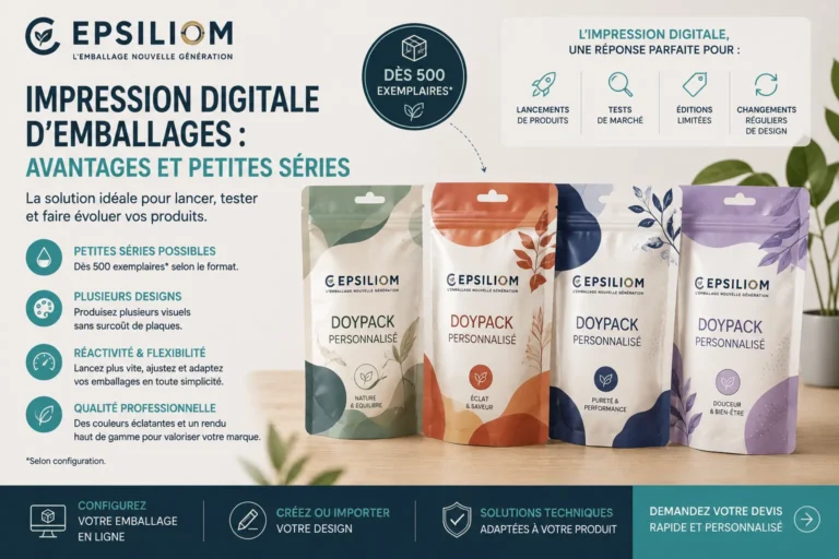 Impression digitale d’emballages personnalisés en petite série